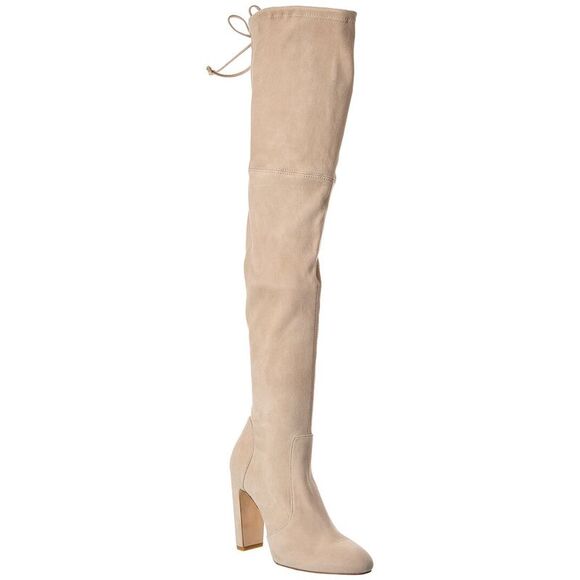 Stuart Weitzman Vidaland 100 Suede Over-The Knee Boot Brown